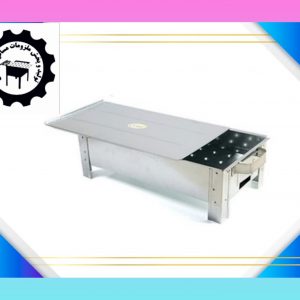 منقل دربدار گالوانیزه چهارگوش سنتی ۶۰سانتی